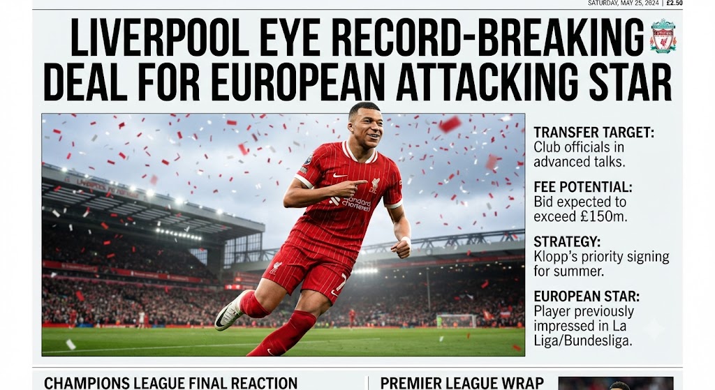 Liverpool Eye Record-Breaking Deal for European Attacking Star