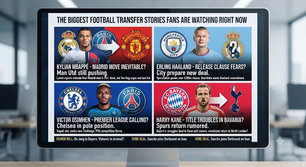 The Biggest Football Transfer Stories Fans Are Watching Right Now